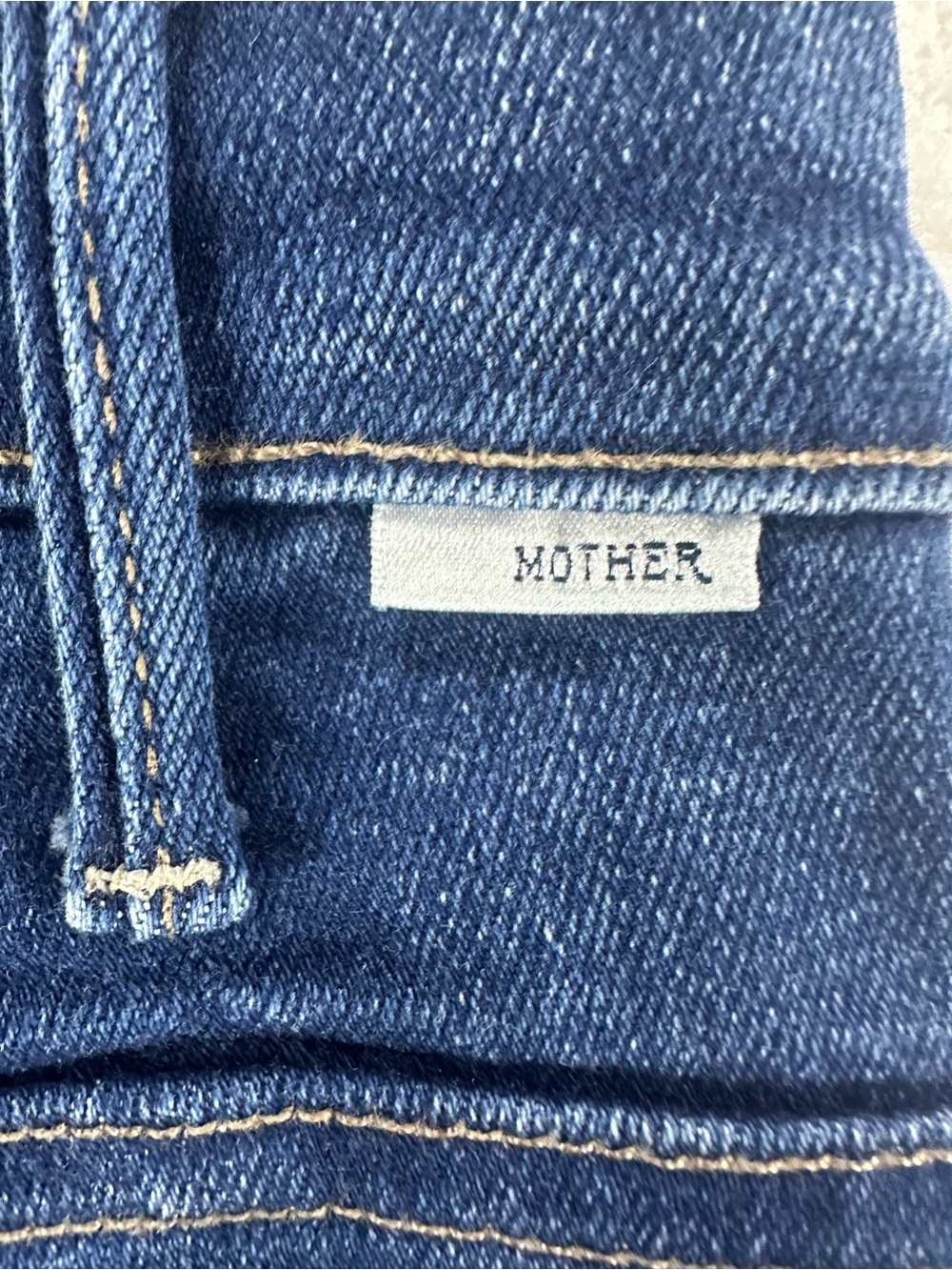 MOTHER Women’s 29 Hustler Fray Dark Blue High-Rise Flare Jeans - Picture 11 of 12